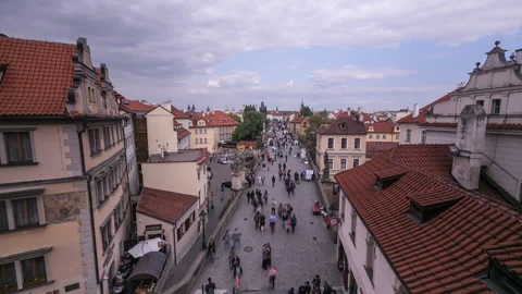 Charles Bridge Timelapse Prague Stock-Footage 162467059
