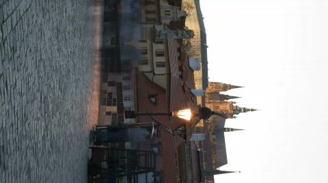Charles bridge towers Stock Footage 625714