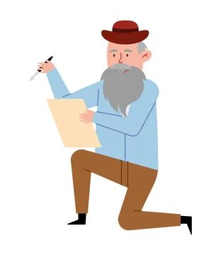 Charles darwin design Stock Illustration