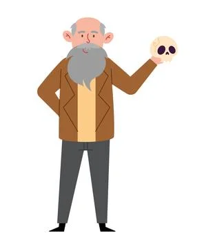 Charles darwin illustration Stock Illustration