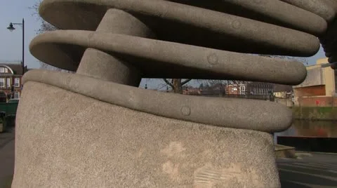 Charles Darwin Quantum Leap Memorial Stock-Footage 11294268