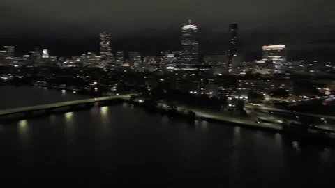 Charles River - Aerial view Stock Footage 312003657