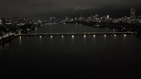 Charles River - Aerial view Stock Footage 312003987