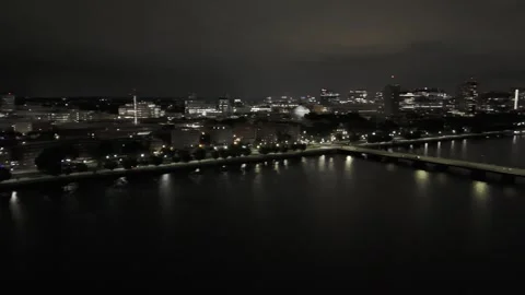 Charles River - Aerial view Stock Footage 312004435