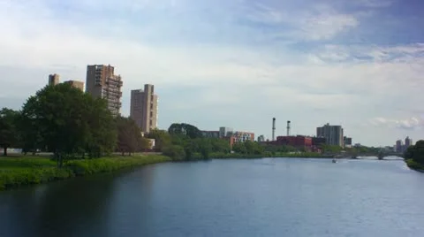 Charles river, Boston Timelapse Video stock 11813819
