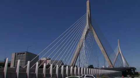 Charles River Bridge Stock Footage 270023