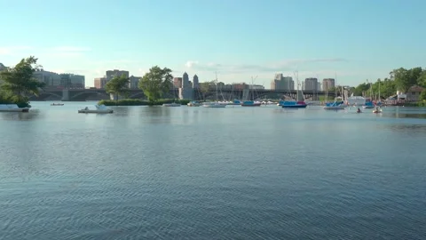 Charles River Stock Footage 136697195