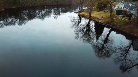 Charles River, Natick Massachusetts Video stock 86718228