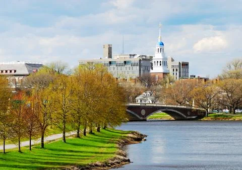 Charles River in the Spring Stock Photos