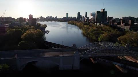 Charles River Sunrise Video stock 276138666