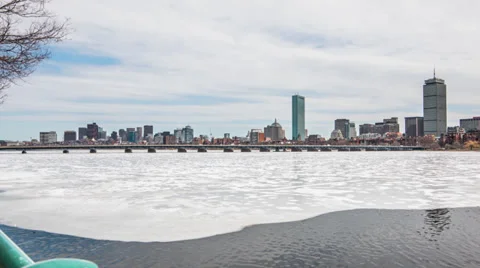 Charles River Time-lapse Stock Footage 37683143