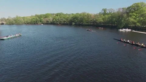 CharlesRiver Rowing, Boston MA Stock Footage