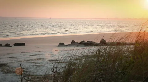Charleston Beach Stock Footage 723416