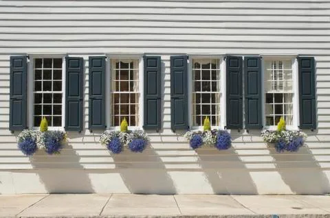 Charleston windows Stock Photos