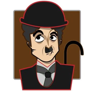 Charlie Chaplin イラスト素材