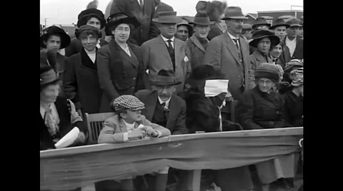 Charlie Chaplin - Kid Auto Races at Venice (1914) Stock Footage