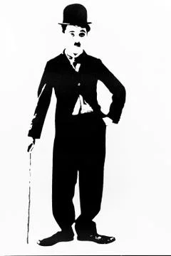 Charlie Chaplin Silhouette Stock Photos