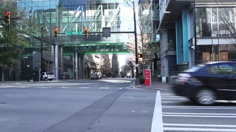 Charlotte downtown elevated walkway Video stock 59198982