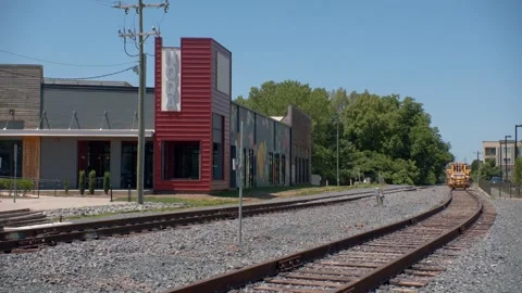 Charlotte Light Rail 6 Stock Footage 276934072