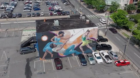Charlotte Murals 3 Stock Footage 276935091