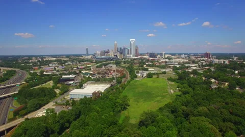 Charlotte Skyline Vídeo Stock 67333587