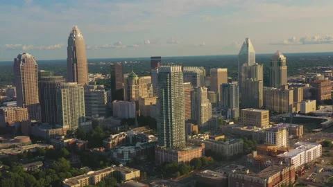 Charlotte Skyline Vídeos de archivo 138909743