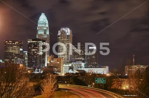 Charlotte Skyline HDR Stock Photos