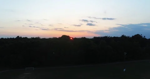 Charlotte Skyline from Mint Hill Stock Footage 109418005
