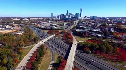 Charlotte Time Lapse Vídeo Stock 71061239