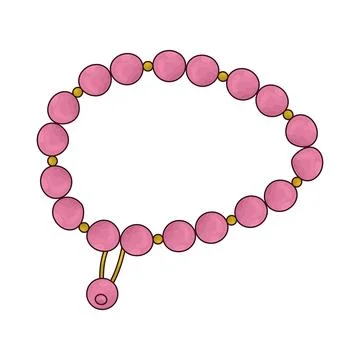 Charm beads illustration Illustrazione stock