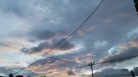 The charm of the clouds in the morning Stock Footage 227407895