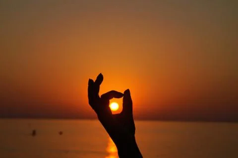 The charm of the sunset Stock Photos