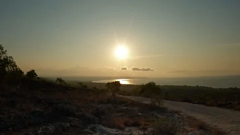 The Charm of Sunset in Soru, Central Sumba Stock Footage 273969194