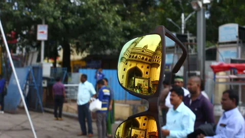 Charminar-mirror-reflection Stock Footage 145704007