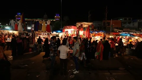 Charminar-night-bazaar-2 Video stock 118130452