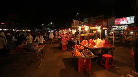 Charminar-night-bazaar Video stock 118130502