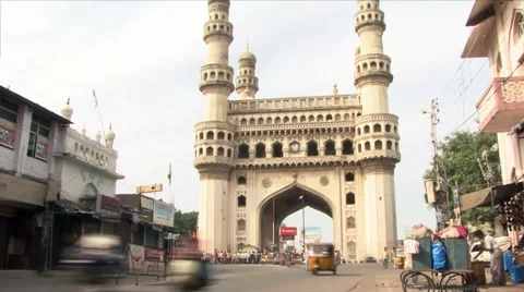 Charminar Time Lapse Stock-Footage 55442276