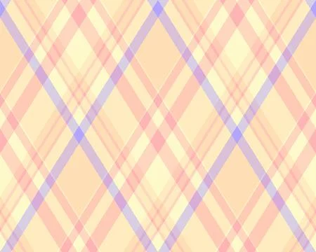 A charming argyle pattern featuring soft, pastel diamond shapes. This seamles Illustrazione stock