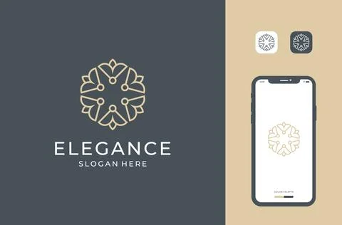 Charming bee logo design Stock Illustration