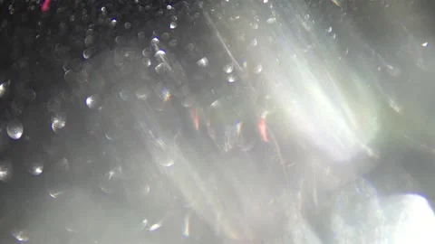 Charming blinking bokeh shimmering background. Iridescent futuristic elements. Stock Footage 169973922