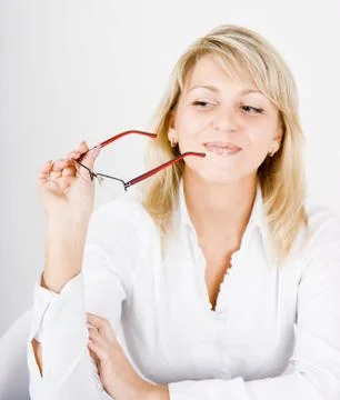Charming blonde Stock Photos