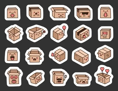 Charming box character set イラスト素材