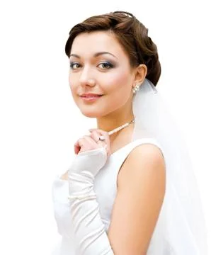 Charming bride Stock Photos