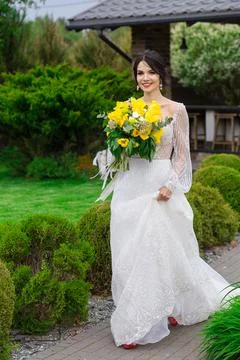 The charming bride Fotos Stock