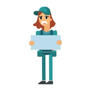 Charming Cartoon Character Design | Cute Digital Illustration Stock Illustration