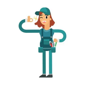 Charming Cartoon Character Design | Cute Digital Illustration Stock Illustration