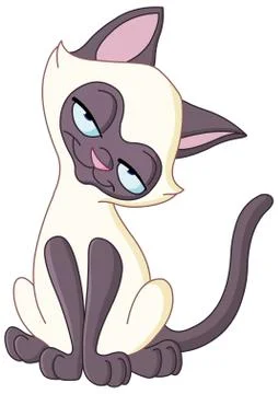 Charming cat Illustrazione stock