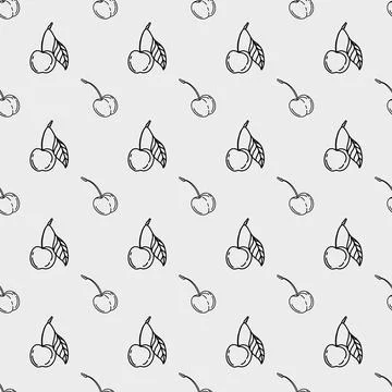 Charming cherry pattern design for textiles and packaging solutions Stock Illustration