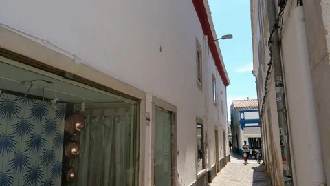 Charming Cobblestone Street in Ayamonte Stock Footage 287561385