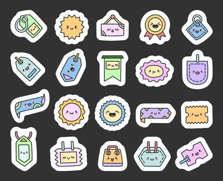 Charming discount tag label Stock Illustration